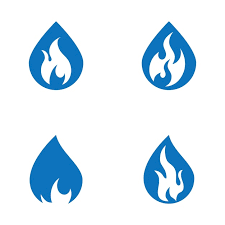 Fire Logo Modern Simple Gradient Flame