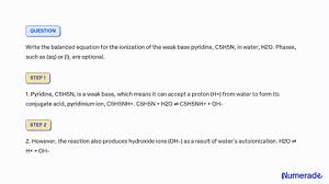 Weak Base Pyridine C5h5n