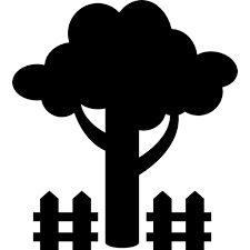 Tree And Fence Free Nature Icons