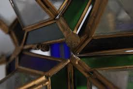 Vintage Stained Glass Moravian Star