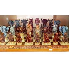 Big Five Chess Set Awesome African Gifts