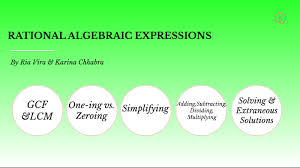Rational Algebraic Expressions By