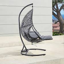 Siavonce Patio Pe Rattan Swing Chair