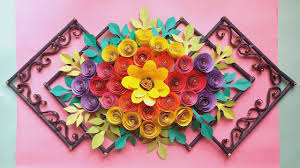 Paper Flower Wall Hanging Wall
