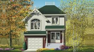 Two Story 2 Bedroom European House Plan