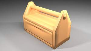 Wooden Toolbox 2 3d Model By Xtreme