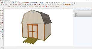 12x12 Gambrel Roof Shed Plans Barn