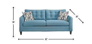 Haley Teal Queen Sleeper Sofa Badcock