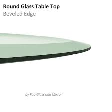 3 8 Thick Round Glass Table Top 1 Beveled Polish Tempered 36 Inch