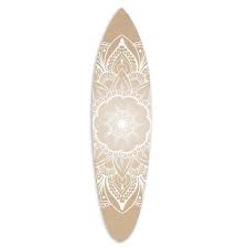 White Wooden Surfboard Wall Art