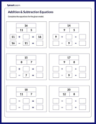 Form Math Equations Using Bar Model