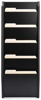 Wood Wall Folder Rack Black Finish