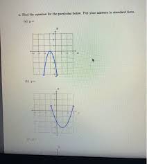 Solved 4 Find The Equation For The