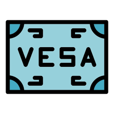 Vesa Wall Mount Icon Outline Vector Tv