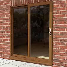 Light Oak Sliding Patio Doors