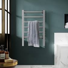 Electric Heated Towel Rack For Bathroom Wall Mounted Towel Warmer 6 Stainless Steel Bars Drying Rack Hd0160
