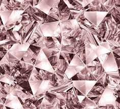 Rose Gold Diamonds Seamless Background