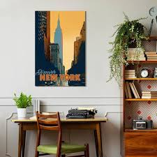 Empire Art Direct New York Minute Frameless Free Floating Tempered Glass Panel Graphic Wall Art