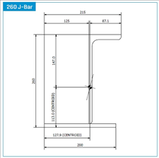 j bar shelf beam hot dip galvanised