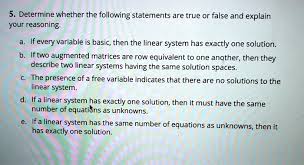 Linear System Has Exactly One Solution