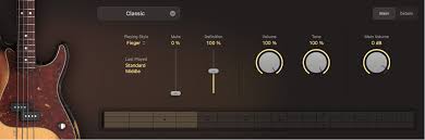 studio bass main view in logic pro for