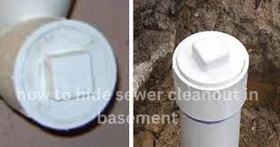 How To Hide Sewer Cleanout In Basement