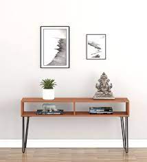 Buy Aja Console Table In Chrome Finish