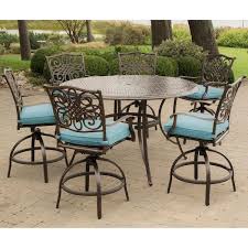 Swivel Chairs With Blue Cushions