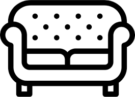 Sofa With Ons Furniture Icon