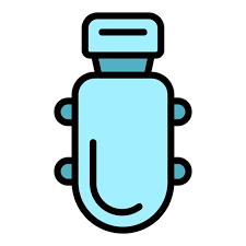 Top View Iron Board Icon Outline Vector
