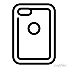 Shockproof Phone Case Icon Outline