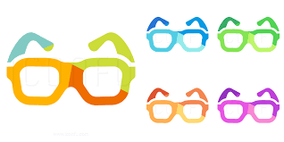 Eyeglasses Icon Colored Style Iconfu