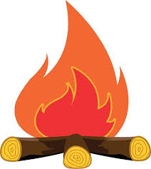 Bonfire Fireplace With Wood Icon