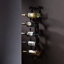 Aurinda Wall Mount 5 Bottle Wine Rack