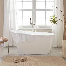 Vanity Art Va6522 S Acrylic 55 X 28 Freestanding Soaking Bathtub