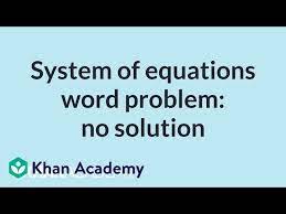 System Of Equations Word Problem No