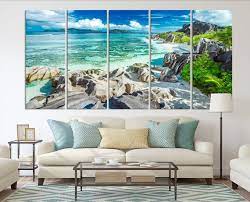 Extra Large Tropical Beach Canvas