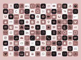 Rose Glitter Iphone Ios App Icons Theme