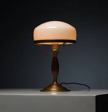 Mid Century Table Lamp In Brass With