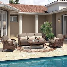 Wicker Rattan Furniture With 3 Chairs