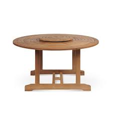 Round Teak Outdoor Dining Table