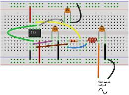 A Sine Wave Generator With A 555 Timer Chip