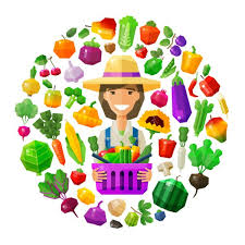 Farmer Fruiterer Vector Logo Design