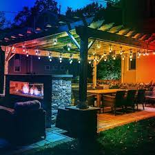 Honeywell Outdoor Indoor 48 Ft Plug In Edison Bulb Color Changing Led String Lights With Remote Control