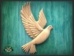 Dove Wooden Wall Decor Unfinished