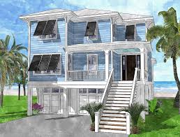 Narrow Lot House Plans Coastal House