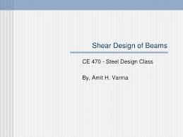 ppt shear design of beams powerpoint