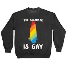 The Babadook Is Gay Parody White Print
