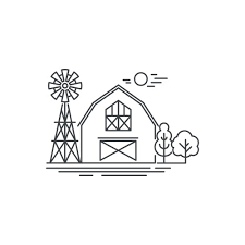 Barn Outline Vector Images Over 7 000