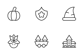 Dwarf Planet Line Icon Packs Logos